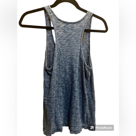 Y2K Elena Gilbert MADEWELL Henley Blue 100 % soft cotton Racer Back Tank SZ S - Picture 6 of 15